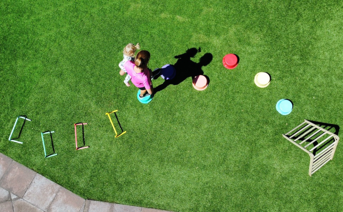 Turf Play Ramps SprintPlay: Made for Play | Artificial Turf for Playgrounds Nationwide